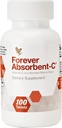 Forever Living - Absorbent-C - Naranja y miel sabor con avena Bran - Suplemento de vitamina C para el soporte inmunitario y la salud de la piel - 100 tabletas Chewable