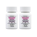 SDA LABORATORIES Meclizine 25mg Tablas Chewable, Anti-Emetic, Raspberry Flavor, Motion Sickness " Vertigo Relief for Nausea, Dizziness, Vomiting, Portable Travel Aid (2 Botellas de 100 Cuentas)