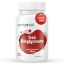 Ambrosial Iron Bisglycinate 28Mg Tablets Pack de 1-120 Tablets