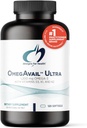 Diseños para la salud OmegAvail Ultra TG Fish Oil 1200mg - 1000 IU Vitamina D3, Vitaminas K1 + K2 - Triglyceride Form Omega 3 Fish Oil Suplemento con DHA/EPA - No Fishy Aftertaste (120 Softgels)