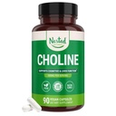 Nested Naturals Choline Bitartrate 500mg - High Potency Choline Supplements - Supports Cognitive Performance " Liver Function - 100% Vegan " Non-GMO Choline - 90 Vegan Capsules