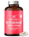Ciclo de Eva Nattokinase Suplemento 4000 FU - 270 Vegan Natto Capsules - Premium Japonés Enzyme, Natural Blood Thinner, Orgánica, No Stearates, Non-GMO, Made in USA