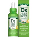 La verdad de la naturaleza Vitamina D3 Liquid TENIDO 5000 UI TENIDO 2 fl oz TENIDO Non-GMO y Gluten Free Supplement