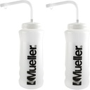 Botella de Mueller Quart w/Straw, Color Natural w / Cartas Negras (2-Pack)