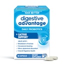 Digestive Advantage Lactose Defense Enzymes + Probiotics for Women & Men Occasional Bloating, Lactose Breakdown, Minor Abdominal Discomfort, Immune Support, 96 Count Capsules