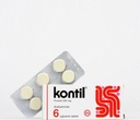Kontil 6 Tablets 250 mg PYRANTEL PAMOATE Quickly and Easily eliminates Pinworm Infection  durable for Adults and Children TEN