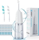Nasal Irrigation System Portable Cordless Nasal Rinse Machine for Sinus Allergy Relief Nasal Care - Electric Neti Pot for Nasal Irrigation - Sinus Rinse Kit con 6 boquillas 40 Salt Packs