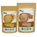 ORGANIC ZING Shatavari- 454g & Fenugreek Powder- 227g