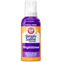 ARM " HAMMER Simplemente Saline Nighttime Drug-Free Mist for Nasal Congestion at Night, Extra Strength, Calming Eucalyptus, Safe to Use with Rx and OTC, For Adults and Kids Ages 2+, 4.6 oz (129 g)