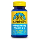Fortalecer la vida de la naturaleza Vitamina D3 2000 UI (50 mcg) - Vitamina D - Salud de los huesos y suplemento de soporte de inmune - Softgeles fáciles de cambiar - Garantía de 60 días, Lab Verified - 120 Servimientos, 120ct