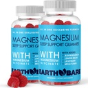 Gummies de sueño con magnesio Glycinate, Melatonina, Ashwagandha y Lavender – Extra Strength Sleep Support Gummies, Magnesium y Melatonin Suplemento, 120 Conde, 2 Month Supply