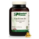 Standard Process Cod Liver Oil - Aids Healthy Skin &amp; Eyes with Omega-3 Fatty Acids & Vitamins A and D - Bone & Tooth Health Support - Gluten-Free, Non-Dairy & Non-Soy - 180 Softgels (60 Servings)