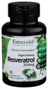 Laboratorios Esmeraldas Resveratrol - Suplemento dietético con Resveratrol para Soporte Celular y Cardiovascular - 30 cápsulas vegetales