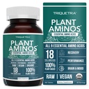 Aminos vegetales Aminoácidos Orgánicos Esenciales Suplementos Aminoácidos (EAAs) " BCAA - 100% Planta-Basada Raw, Vegan - Todos los 9 Aminoácidos Esenciales con 18 Aminoácidos Totales (360 Tabletas)