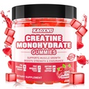 Cretina Monohydrate Gummies para Hombres &amp; Mujeres 120 CT - 5000mg de Monohidrato de Creatina por Servir - Azúcar Creatina Chewable Gratuita para la Fuerza Muscular, Muscle Builder, Energy Boost (Raspberry Flavor)