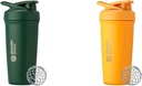 BlenderBottle 24-Once Acero inoxidable Shaker Cup Bundle con Wire Whisk - Bosque y Mango