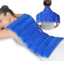 Atsuwell Large Microwave Heating Pad para atrás, 22 x 13 '' Full Back Heat Pad Microwavable with Warm and Cold Compression, Reutilizable Microwavable Calefacción Pads para muelle, Azul