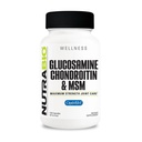 NutraBio Glucosamine Chondroitin &amp; OptiMSM Suplemento, Joint Support Formula - 120 Capsules (120 Conde)
