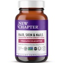 Nuevo capítulo Biotina Suplemento, Esquí de pelo vegano y uñas Vitaminas con biotina fermentada + Astaxanthin - 60 Cuenta