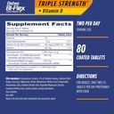 Osteo Bi-Flex Triple Strength(5) con Vitamina D Glucosamine Chondroitin Joint Health Supplement, Coated Tablets, 80 Count (Pack of 2)
