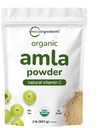 Micro Ingredientes Orgánica Amla Powder (Amalaki) Silencio 32oz, India Origen Gooseberry Powder ← Rica en Vitamina C, Antioxidantes, soporta Immune, Digestive & Skin Health, Non-GMO, Vegan &amp; Keto Friendly