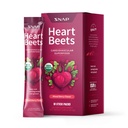 Snap Supplements Heart Beets Stick Packs, Organic Beet Root Powder Drink Mix, Cardiovascular Support for Men &amp; Women, Beets, Pomegranate &amp; Red Spinach, Nitric Oxide Booster, Mixed Berry, 10 Servings