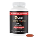 Qunol CoQ10 200mg Softgels, Ultra CoQ10 - Ultra Alta Absorción Coenzima Q10 Suplementos - Suplemento Antioxidante para la Producción de Energía Vascular y Corazón - 2 Mes Fuente - 60 Conde
