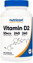 Nutricost Vitamina D2 Suplemento (2000 UI) 240 cápsulas - Vegan, No GMO, Libre de gluten, Pruebas de terceros