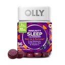 OLLY Sleep Immunity Melatonin Gummy, Vitamina C, Zinc, Echinacea, 3mg Melatonina, Immune y Sleep Support, Berry - 36