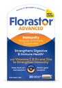 Florastor Select Immunity Boost Daily Probiotic & Immune Support Supplement for Women and Men, Saccharomyces Boulardii CNCM I-745 Plus Zinc, Vitamina C &amp; D3 (30 cápsulas)