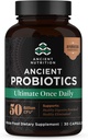 Probióticos de nutrición antiguos, Ultimate con Turmérica, Ginger y Fenugreek, soporta Funciones Digestivas, reduce la diarrea, estreñimiento, Bloating, Superfoods Blend, 50 Billion CFUs*, 30 cápsulas