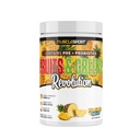 Musclesport Fruits & Greens - Fruit, Vegetable and Antioxidant Supplement, including Wheat Grass and Spirulina, Añadido Fiber and Probiotics - 30 Servings (Pineapple Splash)