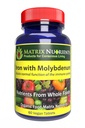 Hierro con Molibdeno - Soporte inmunitario y estrés, ANTIOXIDANT Health, Assists with Cellular Growth - 100% Organic - Vegan Tablets (60ct)