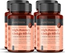 pureclinica High Potency Ginkgo Biloba 30,000mg x 360 Tablets (4 Botellas de 90) - 12 Meses Supply - 5 Times La fuerza de los productos del competidor
