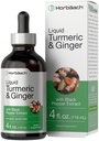 Horbaach Turmeric y suplemento de jengibre gotas Silencio 4 fl oz  durable with Black Pepper Extract  Herbal Liquid Tincture ANTE Vegan, Non-GMO &amp; Gluten Free