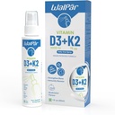Vitamina D3 y K2 Oral Spray (60 dosis) - 75mcg, 3000 IU Multivitamin Spray- Muskmelon Flavor - Easy Absorption Oral Vitamina D Liquid Supplement - Bone Health Support and Immune Spray for Adults