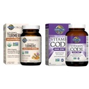 Jardín de Vida Turmérica Respuesta inflamatoria 60 Tablas 100 mg Curcumina & Zinc Suplementos 30 mg Potencia alta para la salud inmune