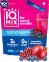 IQMIX Hidration Electrolyte Powder – 4-en-1 Formula for Hydration, Mental Clarity, Mood and Recovery – Sugar-Free Drink Mix, Keto, Magnesium L-Threonate, Lion’s Mane – 40 Conde Blueberry Pomegranate
