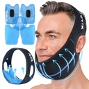 REVIX Tejido de Sabiduría Tejido Agarre de cabeza con mandíbula de costura 3D para cirugía facial Oral Dolor de dolor para TMJ, extracción de dientes " Quitado extra, con 4 Hot Cold Gel Packs Reutilizables, Negro