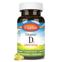 Carlson - Vitamina D3, 2000 UI (50 mcg), Immune Support, Bone Health, Muscle Health, Cholecalciferol, Vitamina D Suplementos, Vitamina D3 Soft Gels, 120 Softgels