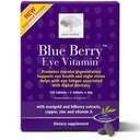 NUEVO NORDIC Blue Berry Eye Vitamin Lutein Suplemento con Zinc, soporta la pigmentación macular, la función de vista y visión, 120 Tablets (Pack of 1)