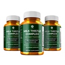 1 Body Liver Support Triple Pack - 180 Capsules - Milk Thistle y Dandelion Root
