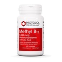 Protocolo Metil B12 5,000mcg - Vitamina B12 para el metabolismo de Homocysteine* - Apoya el sistema nervioso saludable y saludable* - Kosher, Halal & Vegan - 60 Lozenges