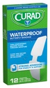 Bandas adhesivas de mariposa resistente al agua de Curad, 1,75" x .375", 12 Conde