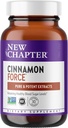 New Chapter Cinnamon Supplement - Cinnamon Force for Antioxidant Action + Non-GMO Ingredients - 30 ct Vegetarian Capsules