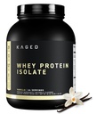 Kaged Whey Protein Isolate Powder Vanilla 100% Pure Low Lactose Whey Post Workout Recovery Asistencias Muscle-Building 25g per Serving 41 Servings