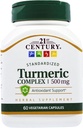 Complejo Turmérico del siglo XXI 500 mg - 60 cápsulas vegetarianas, paquete de 2