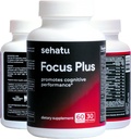 Focus Plus Rendimiento Cognitivo Enhancer Silencio con N-Acetyl L-Tyrosine, DMAE Bitartrate, GABA, Glutamic Acid ¦ Boosts Focus, Enhances Memory, Supports Brain Health TEN 60 Conteo ← 30 Day Supply