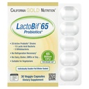 LactoBif Probiotics, 65 Bllion CFU, 20 Active &amp; Clinically Researched Probiotic Strains, Soy-Free, Sugar-Free, Vegetarian, Individually Double-foil Blister Sealed, 30 Veggie Capsules