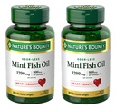 Aceite de pescado Bounty Mini Fish Softgels 1290 mg, Omega-3, soporta la salud del corazón, olores, 90 Mini Coated Softgels - Pack de 2